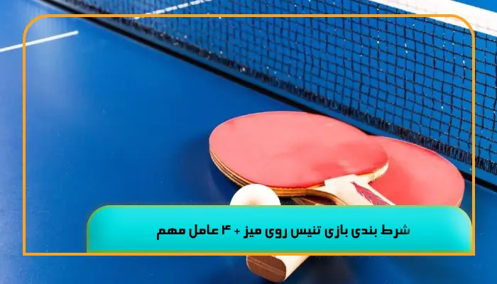 شرط بندی بازی تنیس روی میز + 4 عامل مهم