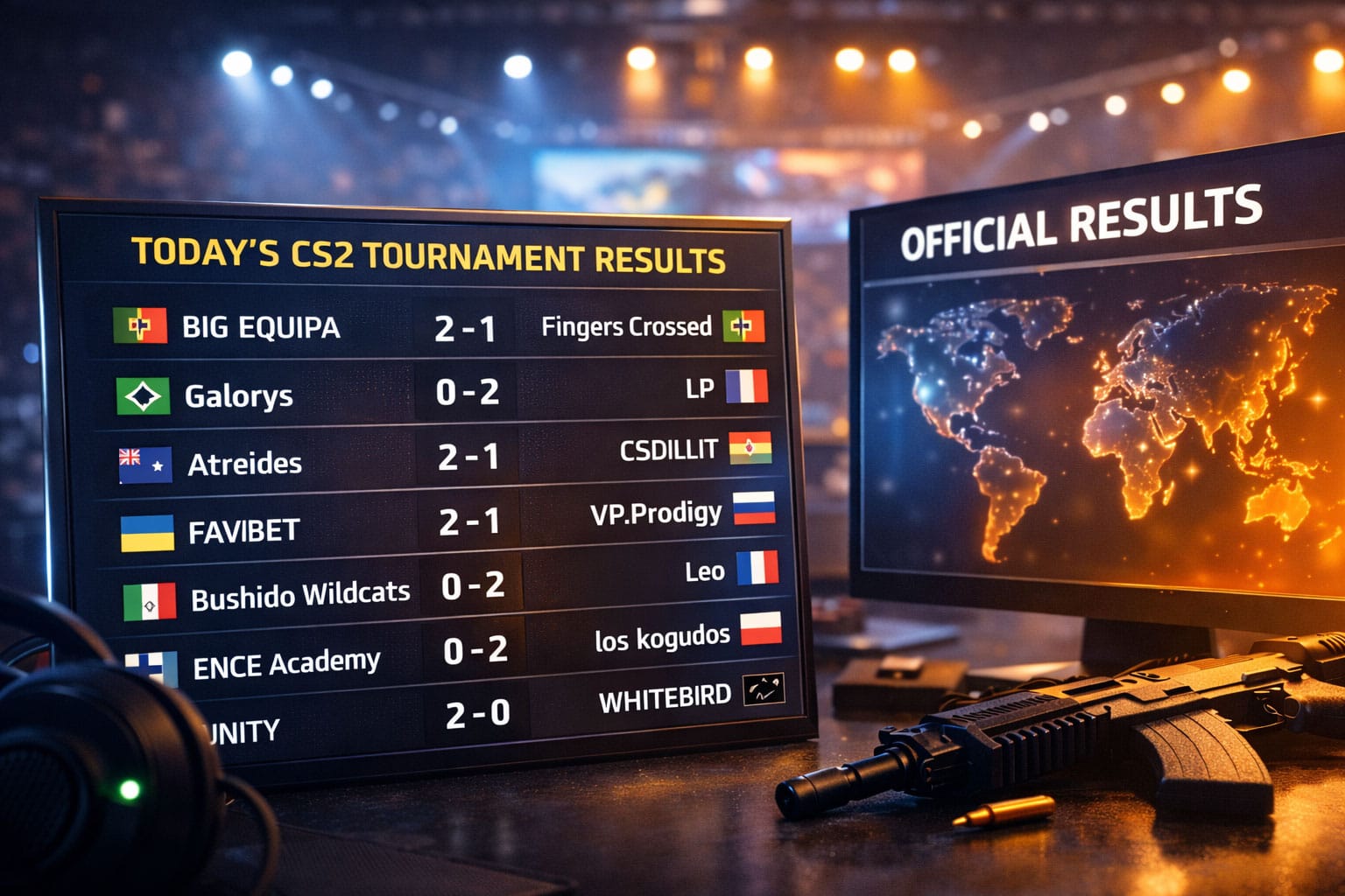 نتایج تورنمنت جهانی CS2 امروز ۱۴ فوریه ۲۰۲۶ | گزارش کامل، تحلیل مسابقات 1 نتایج تورنمنت جهانی CS2 امروز (رقابتهای رسمی ثبتشده)