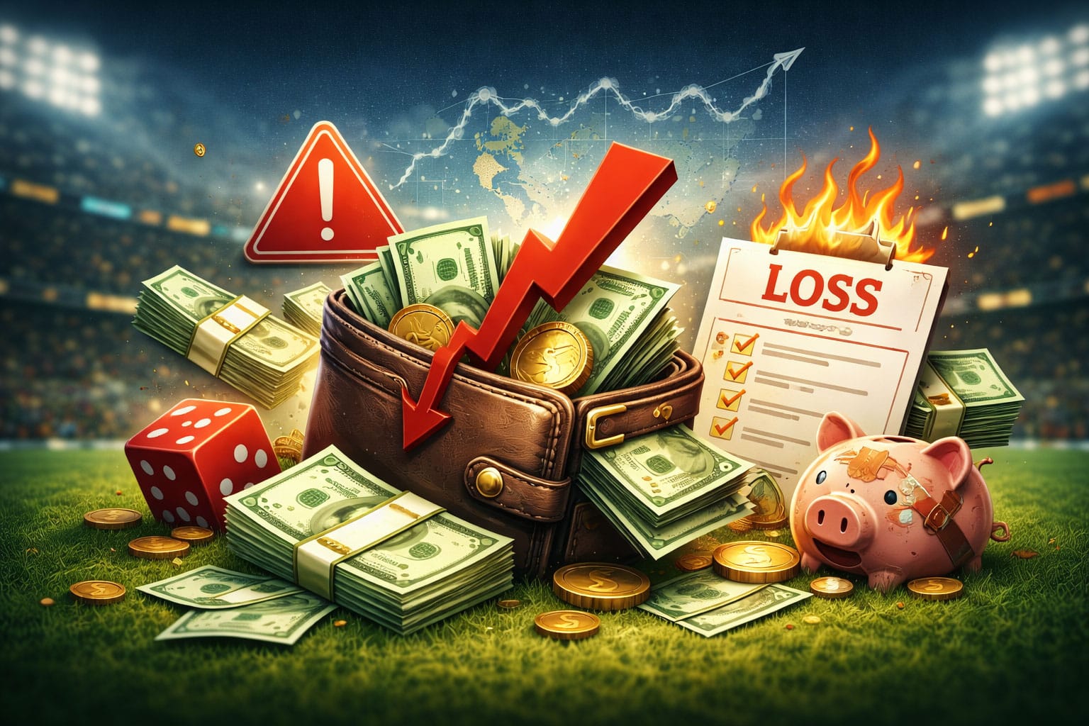 آموزش مدیریت سرمایه در پیش بینی فوتبال (مدل 2026) 2 اشتباهات رایج در مدیریت سرمایه در شرط بندی