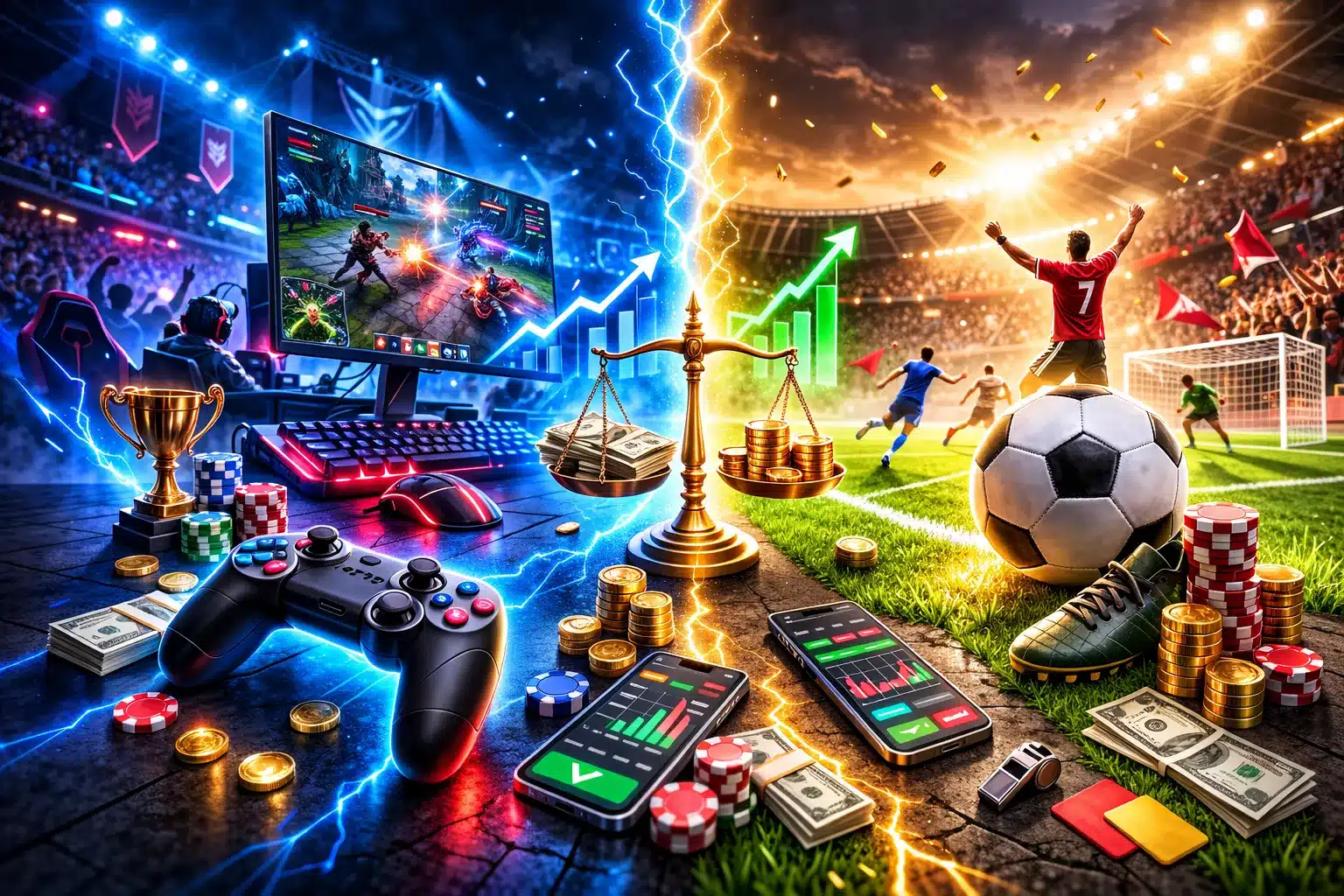 شرط بندی Esports چیست و چقدر سود دارد؟ 8 مقایسه شرط بندی Esports با فوتبال