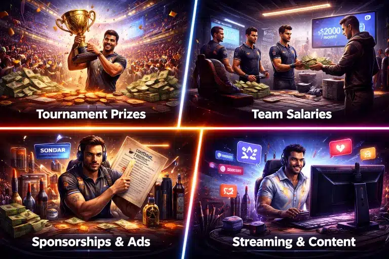 درآمد بازیکنان حرفه ای Esports چگونه محاسبه می شود؟