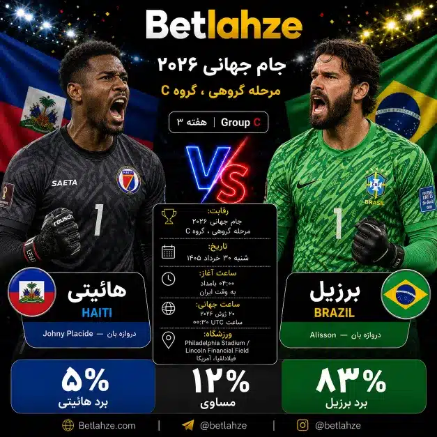 فوتبال برزیل مقابل هائیتی؛ ترکیب، پیش بینی 30 خرداد
